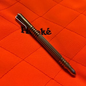 Custom RT-V Pen Glass Breaker Tip Heavy Duty Everyday Carry Solid Oxidized Brass Custom Made Gear Pocket Edition Limited Series EDC