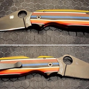 Fits Spyderco Paramilitary 2 - PM2 CUSTOM G-10 CNC Scale Set - One Set / Candy Series Edition