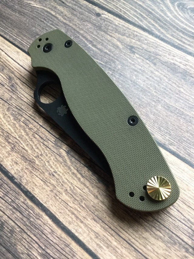 Spyderco Paramilitary 2 • Brass Lanyard Stud • Model B 1x Lanyard Stud