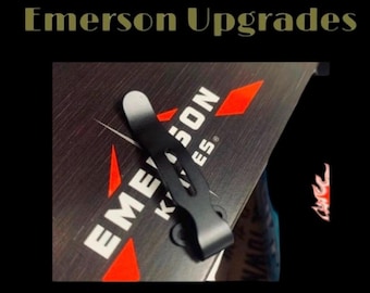 Fits Emerson Knife Models BLACK Short Pocket Clip Deep Carry Knife Replacement Clip Emerson Knives Emerson Parts Custom Knife 1x Pocket Clip