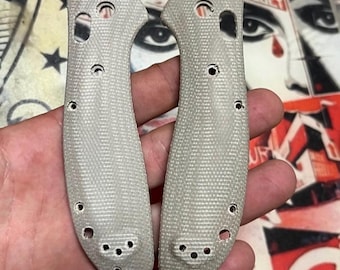 Past op Benchmade Griptilian CUSTOM MICARTA-weegschalen - één set per bestelling Benchmade-mesupgradeweegschalen Griptilian-hardware