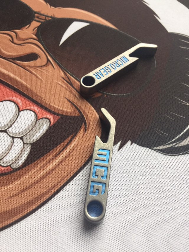 Titanium Bottle Opener Pendant EDC Key Chain Blue / Etsy