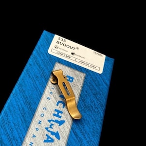 Fits Benchmade Models • Deep Carry • Short Pocket Clip  - 1x Clip - More Listed - Anodized Gold