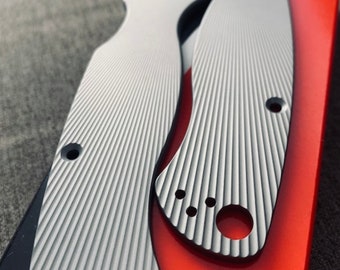 Passend für Spyderco Para Military 2 CUSTOM Titan CNC Scale / SP2#LN - One Set