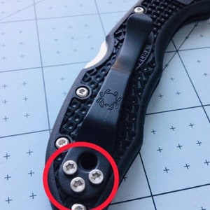 Spyderco Knife Models • NASA TITANIUM Pocket Clip Screws - 3x Pocket Clip Screws Per Order Fits Many Spyderco Models Spyderco Knives