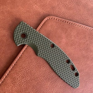 Serve para Hinderer XM-18 3,5” - Escala CUSTOM G-10 / Uma Escala - OD Verde