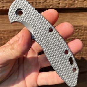 Fits Hinderer XM-18 3.5” Models - TITANIUM Replacment Scale Set Heavy Duty Construction / 1x Scale Per Order Hinderer Knife Upgrades
