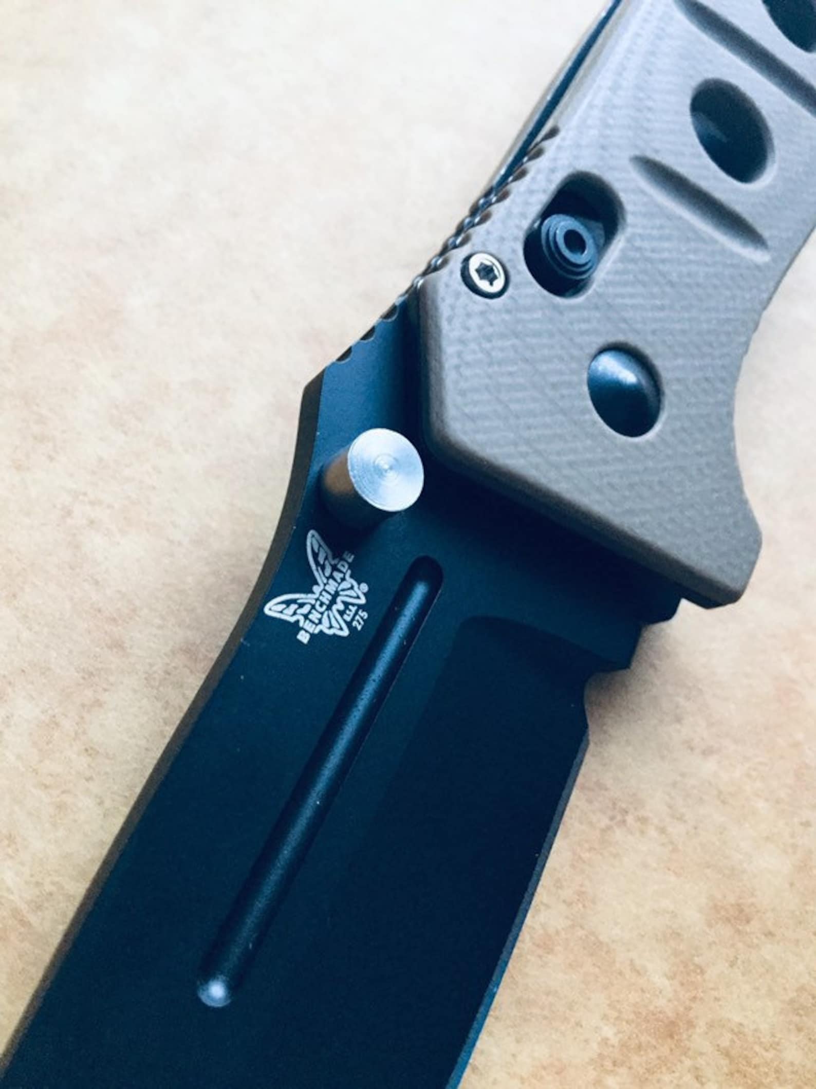 Benchmade Adamas 275 Silver Steel Barrel Thumb Stud Etsy