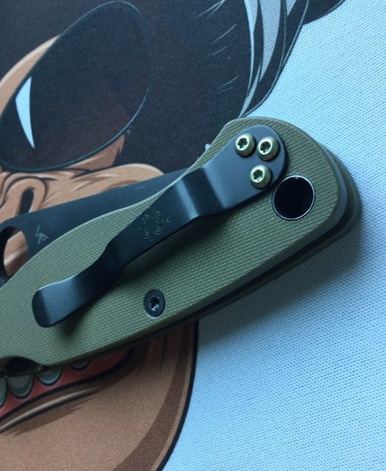 Spyderco Paramilitary 2 GOLD Titanium Pocket Clip Screws Etsy
