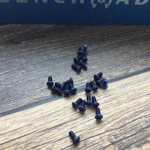 Benchmade Knife Models BLUE Titanium Pocket Clip Screws Benchmade Knives Upgrade Parts Many Benchmade • 3x Replacement Screws Per Order
