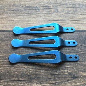Replacement Pocket Clip For Hinderer Knives Jurassic + XM-18 XM-24 Eklipse + More Pocket Clip Upgrade Custom Hinderer Parts • 1x Pocket Clip