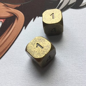 Made To Order 5x Piece Set * 2-7 week delay * Heavy Metal Dice • Cutsom Made • Light Bronze