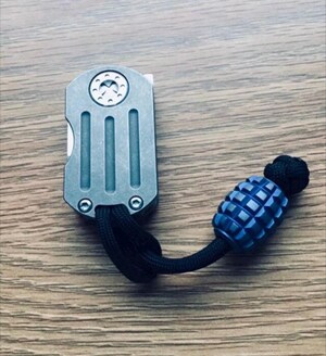 Perle En Titane Pour Paracorde - Pendentif EDC Forme Papillon - Pour Couteau, Lampe, Porte-clés, Bracelet
