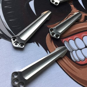 Emerson Commander Sark Specwar Bulldog A-100 Karambit PUK Persian TITANIUM 3D Milled Pocket Clip Emerson Replacement Clip - 1x Pocket Clip image 2
