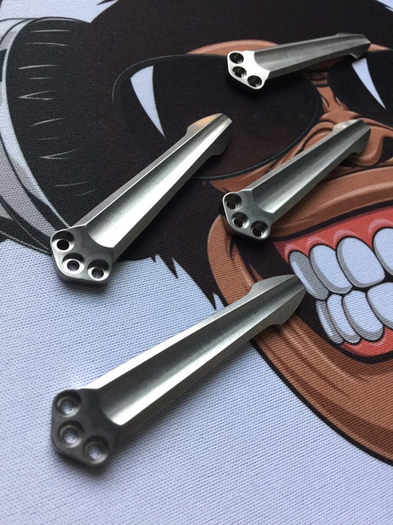 Emerson Commander Sark Specwar Bulldog A-100 Karambit PUK Persian TITANIUM 3D Milled Pocket Clip Emerson Replacement Clip - 1x Pocket Clip image 2
