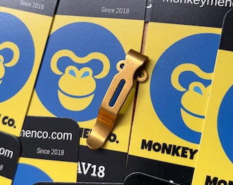 Modelli di coltelli Benchmade Clip di ricambio per tasca profonda anodizzata ORO