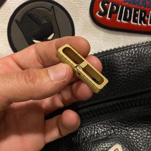 RECTO-PUSH Keychain / Push Hang Carry Function - Heavy Duty Brass Construction Everyday Carry Pocket Accessories Gear Tool - 1x Per Order