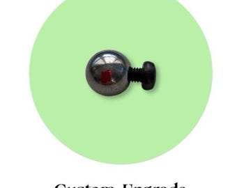 Perno para pulgar Benchmade SILVER BIG BALL Pernos para pulgar para cuchillos Benchmade Mejoras personalizadas para cuchillos Modelos Benchmade listados (1 perno para pulgar)