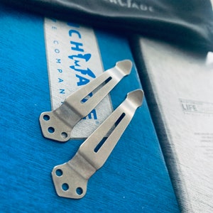 Fits Benchmade Knife Models TITANIUM Replacement Carry Pocket Clip Silver OG • Models Listed Benchmade Upgrades • 1x Pocket Clip Per Order