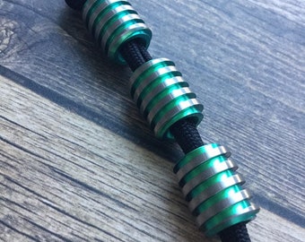 Titanium Green DRILL Lanyard Bead - Maker Delay