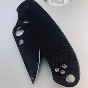 Spyderco Endura 4 + FRN Delica 4 FRN + Yojimbo 2 + その他 • 3x チタンスケールインサートネジ • Spyderco カスタムハードウェア Spyderco アップグレード