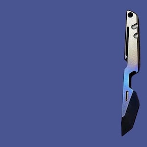 SLIM-BOY XL Multi Tool Pry Bar • Heavy Duty Titanium • Box Cutter Bottle Opener Pocket Tool Lanyard Hole Crowbar Pocket Slip Carry 3.5”x.50”