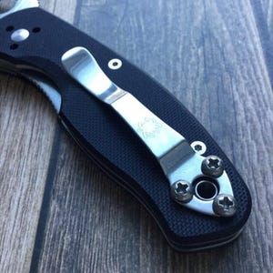 Spyderco Tenacious + Ambitious + Resilience + Persistence TITANIUM PHILIPS Pocket Clip Screws • 3x Pocket Screws SpydercoPocket Clip Screws