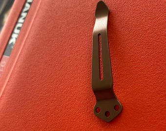 ProTech Godfather Godson TR-1 TR-2 TR-3 Series • Lekki klips kieszonkowy z anodowanego brązu tytanowego • 1x klips kieszonkowy