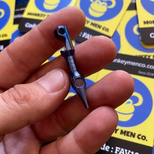 Custom Mini Pry Tool Bottle Opener Titanium Grade 5 Custom Rainbow Anodizing Keychain Add-On Pocket Gear Tools Limited Edition