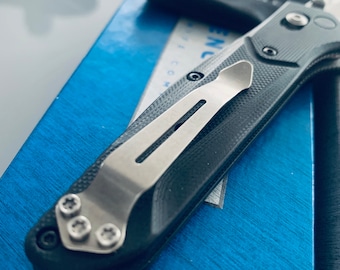 Benchmade Osdose Models TITANIUM Ersatz Taschenclip Silber OG • Benchmade Upgrades • 1x Taschenclip pro Bestellung
