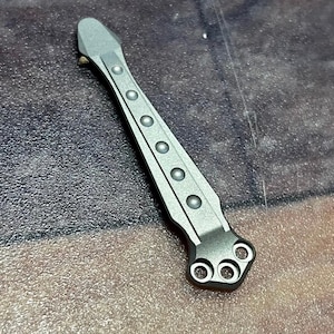 Fits Benchmade Osborne TITANIUM 3D Pocket Clip Many Benchmade Models Listed Benchmade Pocket Clip Upgrades 1x Pocket Clip Matte Silver