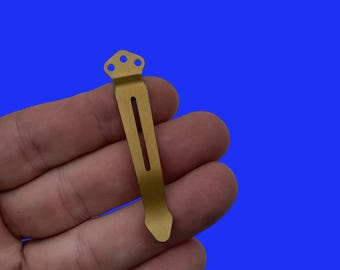 Benchmade Knife Models GOLD TITANIUM Pocket Clip • Many Benchmade Models Listed Benchmade Pocket Clip Upgrades (1x Pocket Clip)