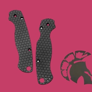 Spyderco Paramilitary 2 カスタム アルミニウム CNC スケール / SP2#WH - 1 セット / アルマイト処理ブラックに適合