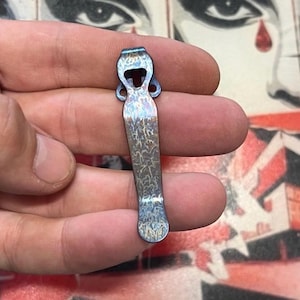 Fits Emerson Persian Bulldog Roadhouse CQC Kwaiken A-100 Sark Deep Carry TITANIUM RAINBOW Pocket Clip 1x Pocket Clip Fits Emerson Knives image 1
