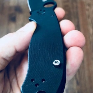 Fits Spyderco Para 3 Grade 5 TITANIUM Socket TORX Replacement Scale Screws / 2x Scale Screws Custom Spyderco Knives Spyderco Knife Screws