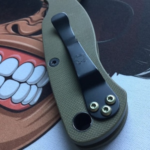 Spyderco Paramilitary 2 PM2 • GOLD Titanium Pocket Clip Screws - 3x Pocket Clip Screws Per Order Fits Many Spyderco Models Spyderco Knives