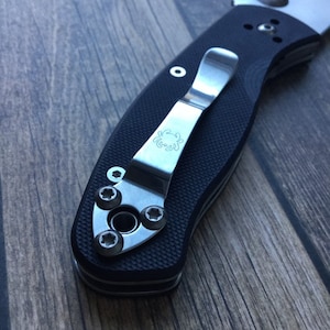 Fits Spyderco Tenacious + Ambitious + Resilience + Persistence • TITANIUM Pocket Clip Screws • 3x Pocket Screws Spyderco Custom Clip Screws