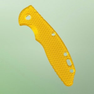 Serve para modelos Hinderer XM-18 de 3,5” - Escala de substituição dourada transparente / 1x escala por pedido