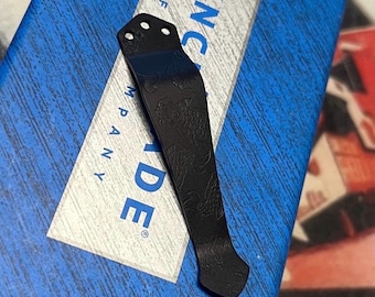Benchmade Bugout, Griptilian, Narrows, Adamas, Osborne, Bailout, Full Immunity, Barrage, Crooked River + More Listed ETCHED COY pocketclip