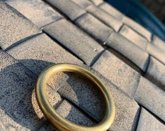 No-Split Ring - Pendant - Keychain  / 1x Ring Per Order - Solid Brass 1.5”