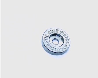 Compatible con los modelos Emerson Disco de pulgar de titanio de repuesto Colt • Piezas hechas a medida Mejoras de cuchillos Emerson Compatible con los modelos Emerson - 1 disco por pedido