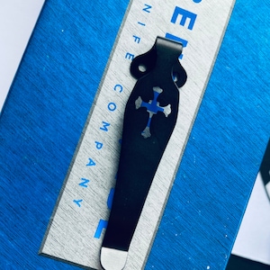 Benchmade Mini Bugout + 535 TITANIUM Deep Carry Pocket Clip Black CROSS - 1x Pocket Clip - Check For Benchmade Models Benchmade Pocket Clip