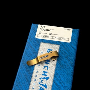 Fits Benchmade Mini Barrage • Deep Carry • Short Pocket Clip  - 1x Clip - More Listed - Anodized Gold
