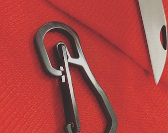 Carabiner Clip • Keychain Snap • Multifunction Hang Buckle • BLACK ANO Job