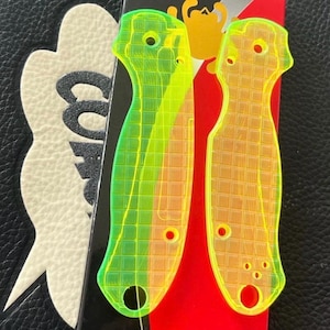 Fits Spyderco Para 3 CUSTOM G-10 CNC Scale Set - One Set / Clear Spyderco Knife Upgrades Spyderco Knives Custom Knives Spyderco PM3 Scales