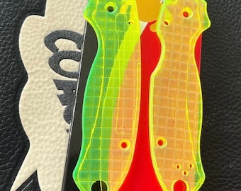 Fits Spyderco Para 3 CUSTOM G-10 CNC Scale Set - One Set / Clear Spyderco Knife Upgrades Spyderco Knives Custom Knives Spyderco PM3 Scales