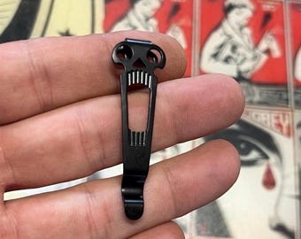 Emerson Pocket Clip Deep Carry • SKM Edition • Replacement Knife Hardware • Fits Many Most Emerson Models 1x Clip Per Order Custom Emerson