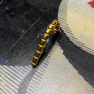 Spyderco Para 3 G-10 Models Only / Titanium CNC Ribbed Backspacer / 1x Backspacer / Anodized GOLD Spyderco PM3 Knives Spyderco Upgrades