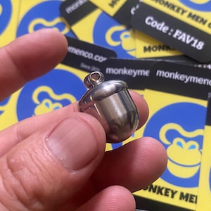 EICHEL TOP Titanium Kapsel | Hochglanzpolierte wasserdichte Versteck-Pille Tragetasche Werkzeuge / 1x Kapsel pro Bestellung (KLEIN 1 &quot;x .75&quot;&quot; Zoll)