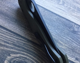 Spyderco Knives BLACK Titanium Pocket Clip Custom Spyderco Yojimbo 2 YoJumbo Caribbean Delica FRN Military (1x Pocket Clip)